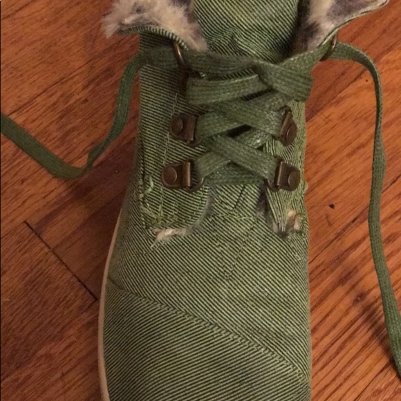 Highlands Green Leopard Fleece Women's Botas - Picture 5 of 5